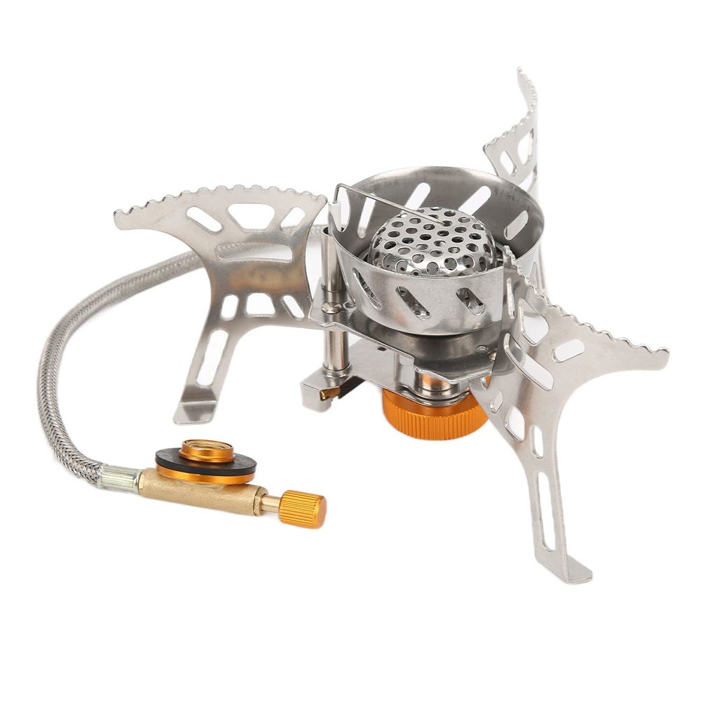 Backpacking Stove Mini Portable Camping Stove Backpack Stove Camp for Outdoor Bacpacking Hiking Picnic camping coffee and BBQ camping gas
