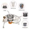 Backpacking Stove Mini Portable Camping Stove Backpack Stove Camp for Outdoor Bacpacking Hiking Picnic camping coffee and BBQ camping gas view 2