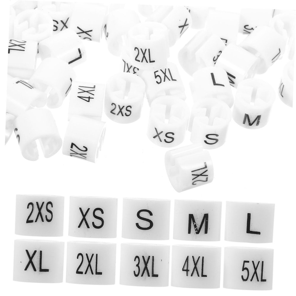 Zerodeko 200pcs Plastic Markers for Clothes Hangers Transparent Display Circles for Organized Clothing Rack to Assortment
