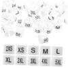 Zerodeko 200pcs Plastic Markers for Clothes Hangers Transparent Display Circles for Organized Clothing Rack to Assortment view 1