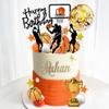 29 PCS Basketball Cake Toppers Basketball Cake Decorations with Star Golden Balls for Men Birthday view 1