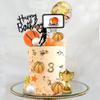 29 PCS Basketball Cake Toppers Basketball Cake Decorations with Star Golden Balls for Men Birthday view 3