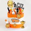 29 PCS Basketball Cake Toppers Basketball Cake Decorations with Star Golden Balls for Men Birthday view 4