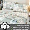 Brandream Queen Size Patchwork Quilts Cotton Green Country Floral Quilted Comforter Set Lightweight Coverlet Set view 2
