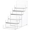 DOITOOL Acrylic Display Riser Shelf Stand: 6 Tier Wallet Perfume Organizer Stands For Pops Figure Makeup Organizer Sunglasses Wallet Collection Display For Table Cabinet Countertops view 1