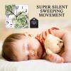 12 Inch Wood Wall Clock Easy to Read Quiet Succulent Plants Square Wood Clock Modern Aesthetic Style Wall Clock Perfect for School Bedroom Farmhouse Wall Decor view 3