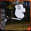 Aoriher Halloween Ghost Piata Spooky White Ghost Piata with Stick and Blindfold Halloween Hanging Decoration Mexican Piata for Birthday Game Halloween Party Supplies view 4