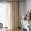 Boho Curtains for Living Room Floral Cloth Splicing Crochet Lace Curtain Panels for Farmhouse Rod Pocket Tassel Curtains for Sliding Glass Door Patio Bedroom 1 Panel 59 Inch Wide by 63 Inch Length view 2