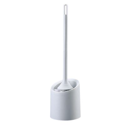 TOMYEUS Home Household Wall-Mounted Toilet Brush Set Toilet Cleaning Brush Long Handle Toilet Cleaning Brush Toilet Brush (Color : Gray)