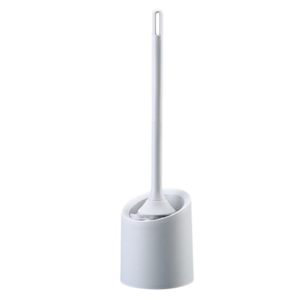 TOMYEUS Home Household Wall-Mounted Toilet Brush Set Toilet Cleaning Brush Long Handle Toilet Cleaning Brush Toilet Brush (Color : Gray)