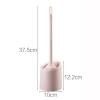 TOMYEUS Home Household Wall-Mounted Toilet Brush Set Toilet Cleaning Brush Long Handle Toilet Cleaning Brush Toilet Brush (Color : Gray) view 2