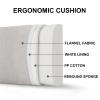 Soft Flannel Fabric Headboard Cushion Wedge Pillow Large Backrest Bed Back Cushion Lumbar Pad Reading Pillows Bed Bolster for Bench Dorm Daybed,B,with headboard 35.4"/90cm view 3