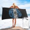 DARLEKS Guatemala Flag Rose Beach Towel Oversized, Microfiber Beach Towel with Pocket Sand Free Beach Blanket Lightweight Thin Towels 27.5"X55" view 1