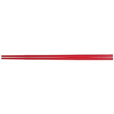 J-kitchens PBT 9.8 inches (25 cm) Japanese Western Medium Round Tip Chopsticks Red OM Made in Japan