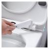 TOMYEUS Bathroom Toilet Brush Household Silicone Toilet Brush Toilet Brush Wall-Mounted Cleaning Kit (Color : Gray) view 3