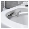 TOMYEUS Bathroom Toilet Brush Household Silicone Toilet Brush Toilet Brush Wall-Mounted Cleaning Kit (Color : Gray) view 4