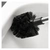TOMYEUS Toilet Brush Household No Dead Corner-Free Punch-Free Wall-Mounted Toilet Silicone Brush Wall-Mounted Long-Handle Toilet Brush (Color : Gray) view 3