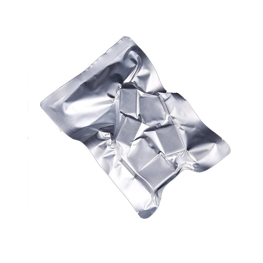 Open Top Aluminum Foil Vacuum Bag, for Sunproof Powder Pet Food Cooked Meat Chicken Tin Foil Heat Sealing Packaging Pouches (Size : 18x25cm 100pcs)