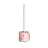TOMYEUS Wall-Mounted Toilet Brush Household with Base Piglet Free Punch Toilet Brush Holder Bathroom Cleaning Brush Cleaning Set (Color : Blue) view 1
