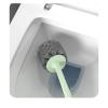 TOMYEUS Wall-Mounted Toilet Brush Household with Base Piglet Free Punch Toilet Brush Holder Bathroom Cleaning Brush Cleaning Set (Color : Blue) view 3