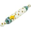 Polmedia Polish Pottery Rolling Pin UNIKAT - Bee Happy Pattern Handmade in Boleslawiec Poland by Ceramika Artystyczna + Certificate of Authenticity view 1
