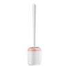 TOMYEUS Bathroom Toilet Brush Household Silicone Toilet Brush Toilet Brush Wall-Mounted Cleaning Kit (Color : White) view 1