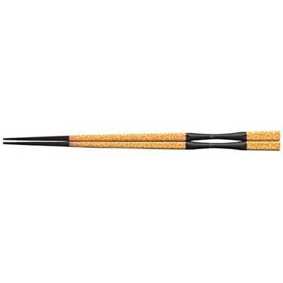 J-kitchens PBT 8.9 inches (22.5 cm) Pestle Shaped Takushima Chopsticks Lemon Arabesque Made in Japan
