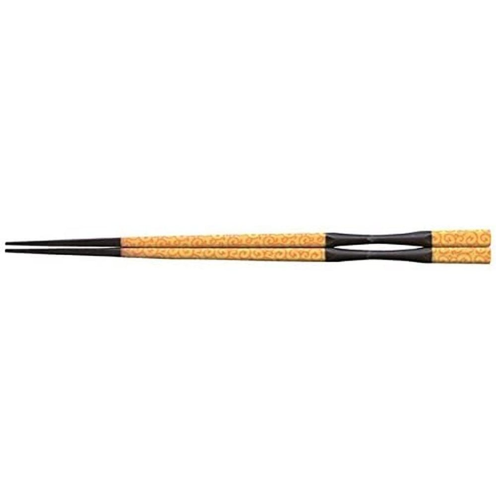 J-kitchens PBT 8.9 inches (22.5 cm) Pestle Shaped Takushima Chopsticks Lemon Arabesque Made in Japan