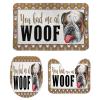 3 Pieces You Had Me at Woof English Bulldog Bathroom Rug Set, Pet PortraitFrame Soft Foam Non Slip Bath Mats Sets Toilet Contour Mat Lid Cover for Bathtub Shower and Bathroom Decor 18x30 Inch view 1