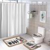 3 Pieces You Had Me at Woof English Bulldog Bathroom Rug Set, Pet PortraitFrame Soft Foam Non Slip Bath Mats Sets Toilet Contour Mat Lid Cover for Bathtub Shower and Bathroom Decor 18x30 Inch view 4