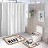 3 Pieces You Had Me at Woof Italian Greyhound Bathroom Rug Set, Cute Dog Soft Foam Non Slip Bath Mats Sets Toilet Contour Mat Lid Cover for Bathtub Shower and Bathroom Decor 18x30 Inch view 4