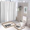 3 Pieces You Had Me at Woof Pomeranian Bathroom Rug Set, Puppy Doggy Soft Foam Non Slip Bath Mats Sets Toilet Contour Mat Lid Cover for Bathtub Shower and Bathroom Decor 20x32 Inch view 4