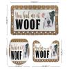 3 Pieces You Had Me at Woof English Bulldog Bathroom Rug Set, Puppy Doggy Soft Foam Non Slip Bath Mats Sets Toilet Contour Mat Lid Cover for Bathtub Shower and Bathroom Decor 18x30 Inch view 2
