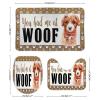 3 Pieces You Had Me at Woof Cocker Spaniel Bathroom Rug Set, Dogs Baby Dogs Soft Foam Non Slip Bath Mats Sets Toilet Contour Mat Lid Cover for Bathtub Shower and Bathroom Decor 18x30 Inch view 2