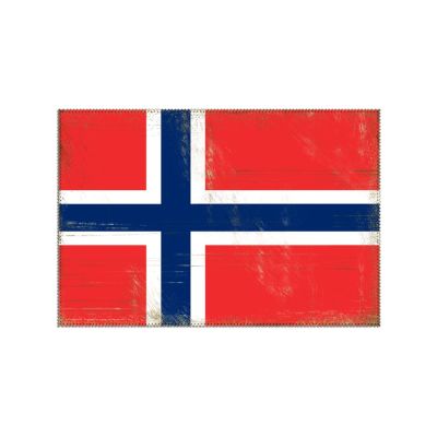 1 PCS Norway Table Place Mats Washable Heat-Resistant Norway Flag Decorative Kitchen Placemats Country Souvenir National Flag Canvas Table Decor for Dining Kitchen Restaurant 1218in