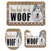 3 Pieces You Had Me at Woof Alaskan Malamute Bathroom Rug Set, Dogs Baby Dogs Soft Foam Non Slip Bath Mats Sets Toilet Contour Mat Lid Cover for Bathtub Shower and Bathroom Decor 20x32 Inch view 1