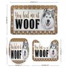 3 Pieces You Had Me at Woof Alaskan Malamute Bathroom Rug Set, Dogs Baby Dogs Soft Foam Non Slip Bath Mats Sets Toilet Contour Mat Lid Cover for Bathtub Shower and Bathroom Decor 20x32 Inch view 2