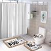 3 Pieces You Had Me at Woof Alaskan Malamute Bathroom Rug Set, Dogs Baby Dogs Soft Foam Non Slip Bath Mats Sets Toilet Contour Mat Lid Cover for Bathtub Shower and Bathroom Decor 20x32 Inch view 4