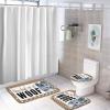 3 Pieces You Had Me at Woof Keeshond Bathroom Rug Set, Large Breeds Soft Foam Non Slip Bath Mats Sets Toilet Contour Mat Lid Cover for Bathtub Shower and Bathroom Decor 20x32 Inch view 4