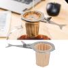 Disposable Filter with Holder, 40PCS Coffee Filter with Stainless Steel Holder Portable Disposable Filter Paper Cup for Household view 4