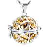 SHEIL Unique Hollow Design Cremation Jewelry for Ashes Stainless Steel Keepsake Memorial Urn Necklace Pendant Locket for Men Women view 1
