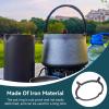 2Pcs Gas Cooker Rack Wok Rings, Stove Rack Holder Universal Cooker Stand Rack Gas Stove Rack Stove Support Rack Cooker Support Holder Cast Iron Wok view 4