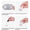 9.1in Twin Window Desk Fan 360 Rotation USB Charging Double Head Fan Low Noise Grid Design Mini Desk Fan USB for Outdoor,Double Fan, Indoor, Commute, Office, Travel, Double Fan, 9.1in Twin Wind view 2