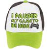 Level Up Deluxe Wearable Hat - 4.25" x 7.25" (Pack of 1) - Stylish Green & Black Fabric Material - Perfect for Gamers & Trendsetters Alike view 1