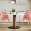CangLong Mid Century Modern Kitchen Velvet Upholstered Accent Leisure Chairs,Set of 2, Pink 1 view 2