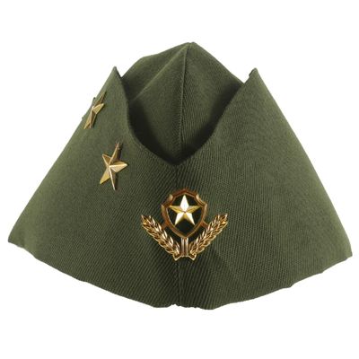 Amosfun Nautical Sailor Hat Army Green Hat Captain Beret Canvas Stewardess Cap Costume Accessory for Women