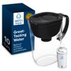 Brita Large Water Filter Pitcher for Tap and Drinking Water with SmartLight Change Indicator, Includes 1 Standard Filter, BPA-Free, Lasts 2 Months, 10-Cup Capacity, Stretch Limo Black view 1