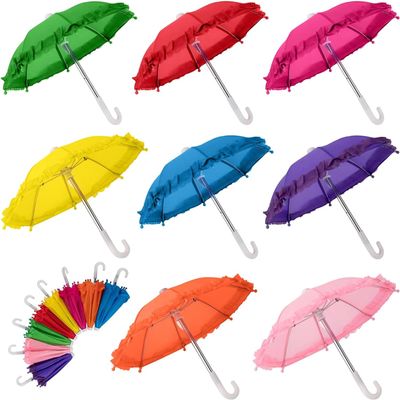 AUEAR, 8 Pack Colorful Cute Mini Umbrella Tiny Umbrellas for Photography Props Home Decoration Supplies