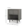 Child Craft Surrey Hill 1 Drawer Nightstand for Nursery or Bedroom, Large Storage Drawer, Made of Sturdy Pinewood, Non-Toxic, Baby Safe Finish (Lunar Gray) view 3