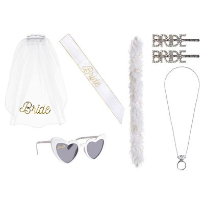White Bride Kit - 1 Set | Elegant Design, Perfect Wedding Essential For Every Bride-to-Be, Events, Special Occasions, & Celebrations